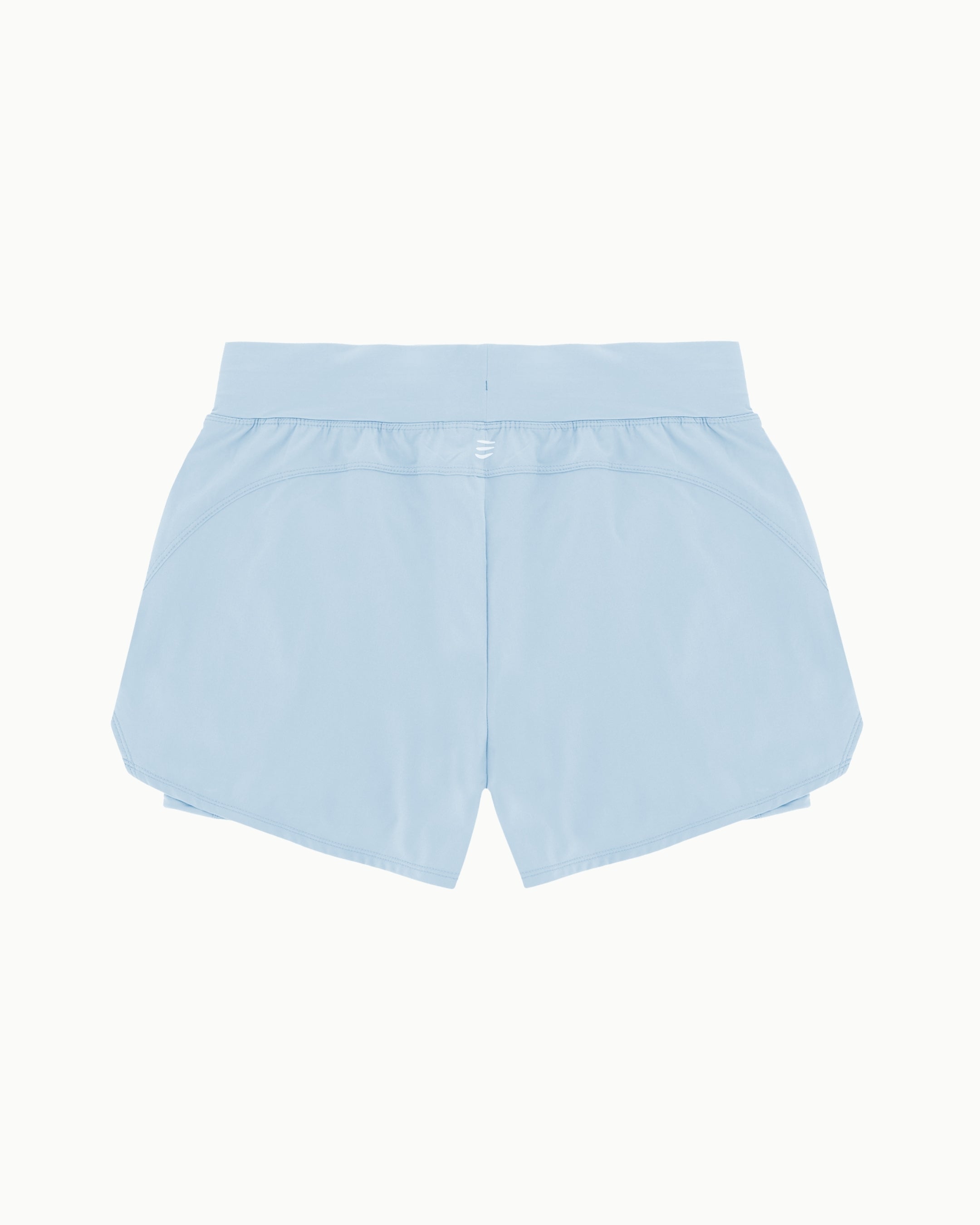 Women's Training Short in Ice, flat lay back