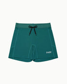 Women's Contour Short in Aquamarine Green, flat lay