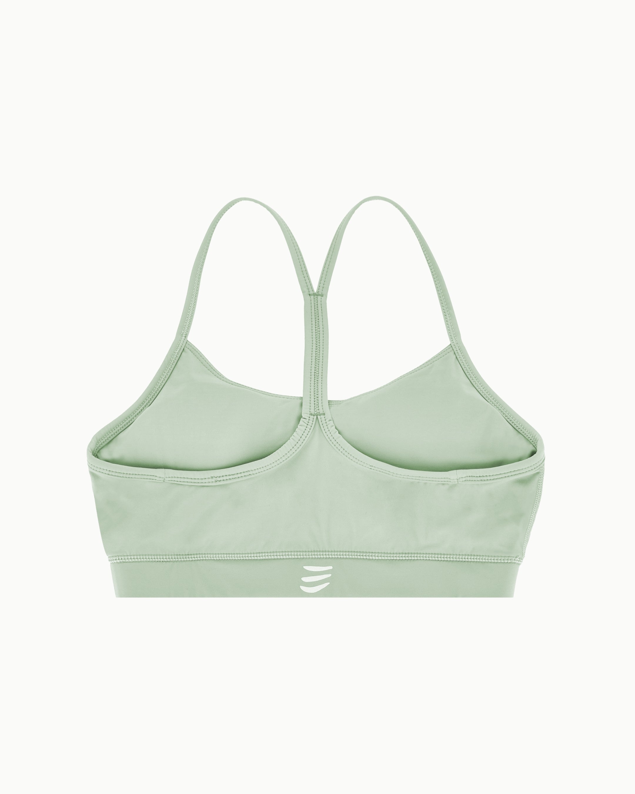 Women's Drift Bra in Desert Sage, flat lay back