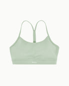 Women's Drift Bra in Desert Sage, flat lay front