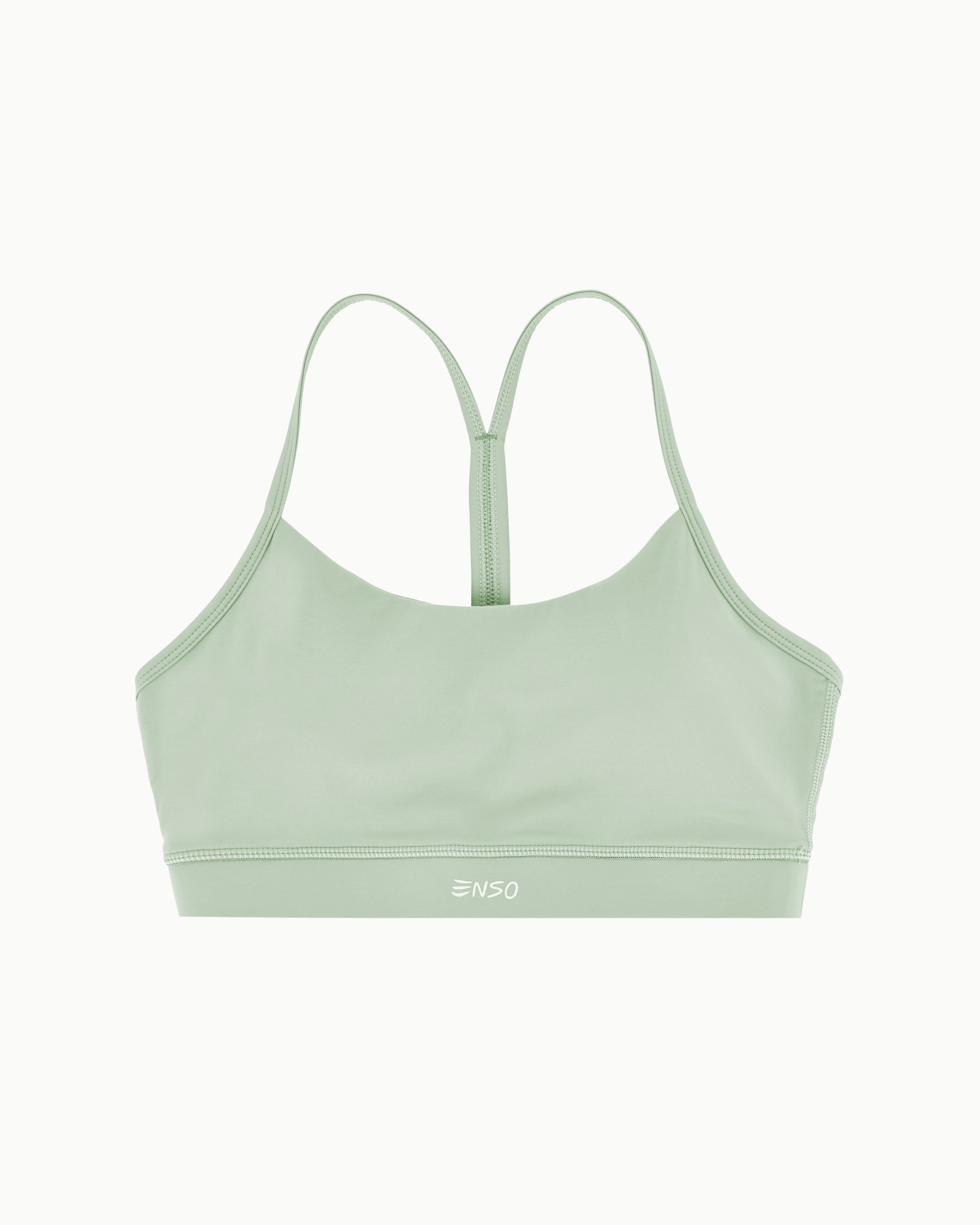 Women's Drift Bra in Desert Sage, flat lay front