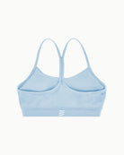 Women's Drift Bra in Ice, flat lay back