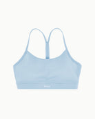 Women's Drift Bra in Ice, flat lay front