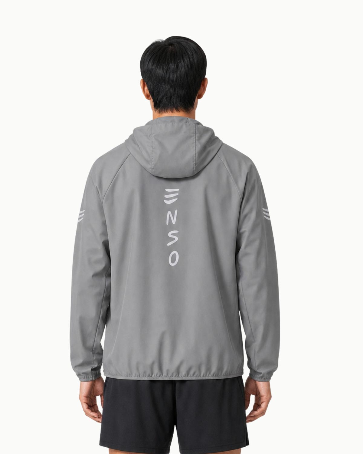 Men's Element Jacket in Ultimate Grey, front view on model