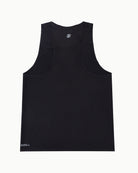 Men's Stride Singlet in Black, flat lay back