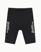 Men's 9 inch Surge Half Tight in Black, flat lay front