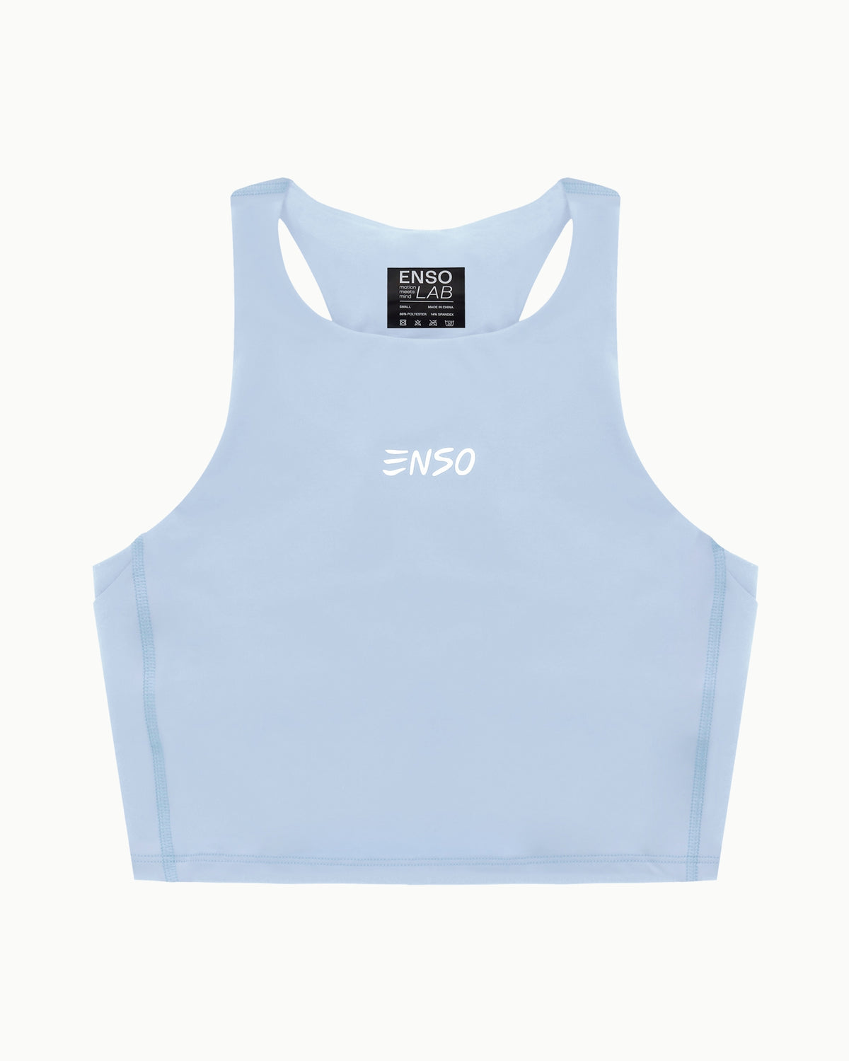 Women's Threshold Crop in Powder Blue, flat lay