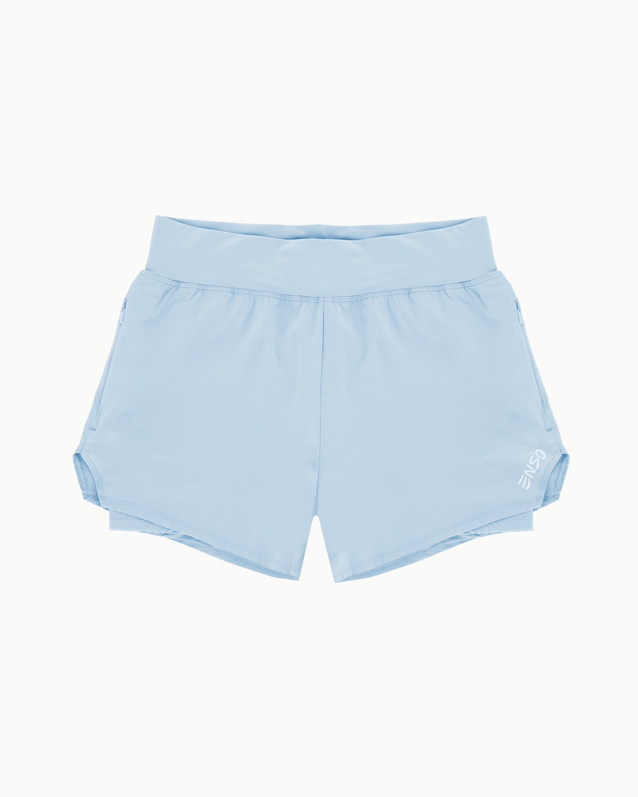 Women's Training Short in Ice, flat lay front