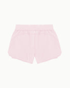 Women's Training Short in Marshmallow, flat lay back